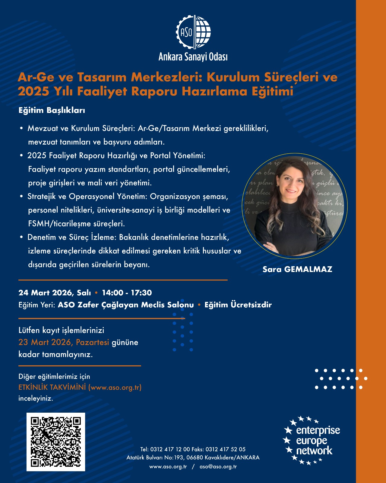 AR-GE VE TASARIM MERKEZLERİ: KURULUM SÜREÇLERİ VE 2025 YILI FAALİYET RAPORU HAZIRLAMA EĞİTİMİ