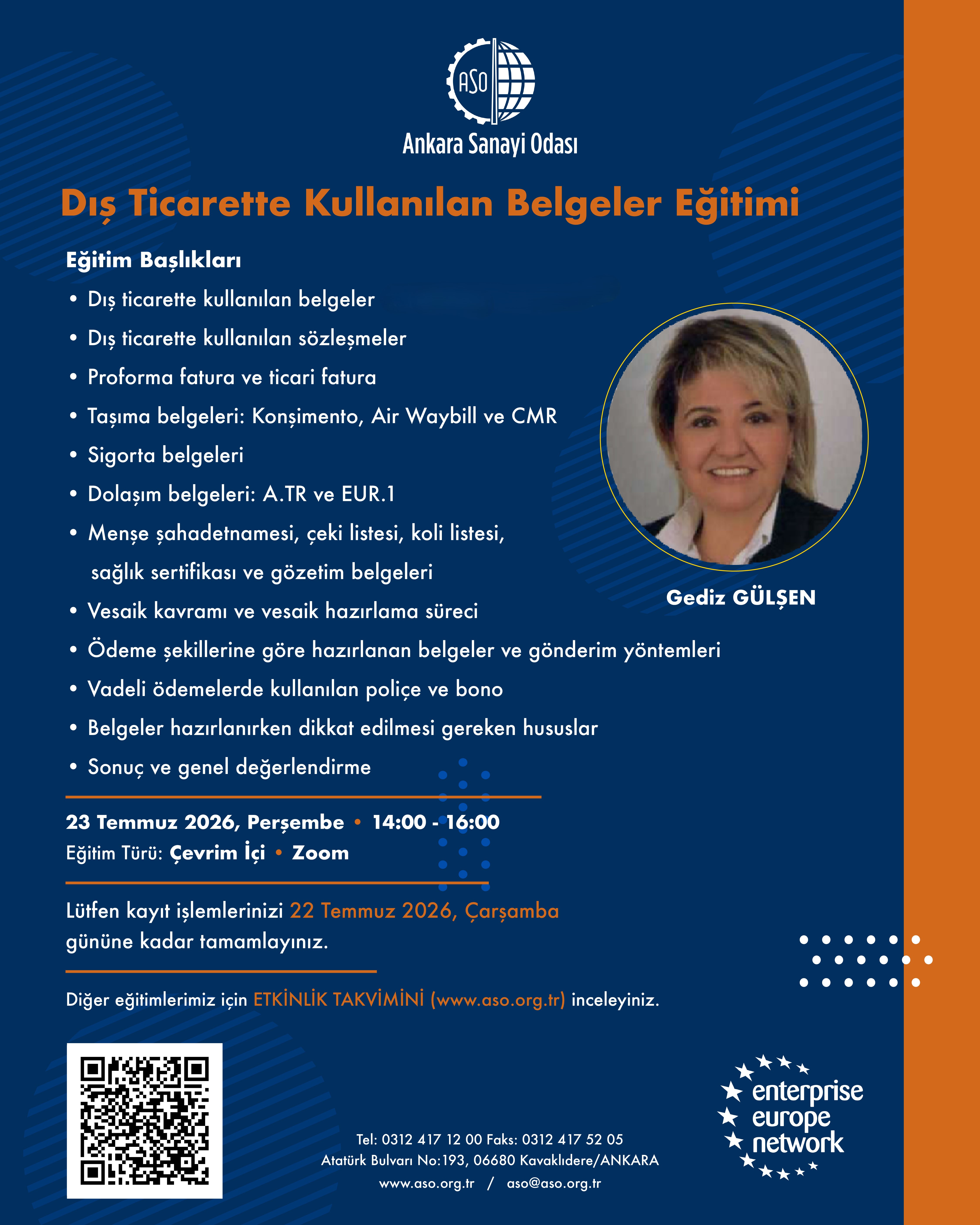 DIŞ TİCARETTE KULLANILAN BELGELER EĞİTİMİ (ÇEVRİM İÇİ)