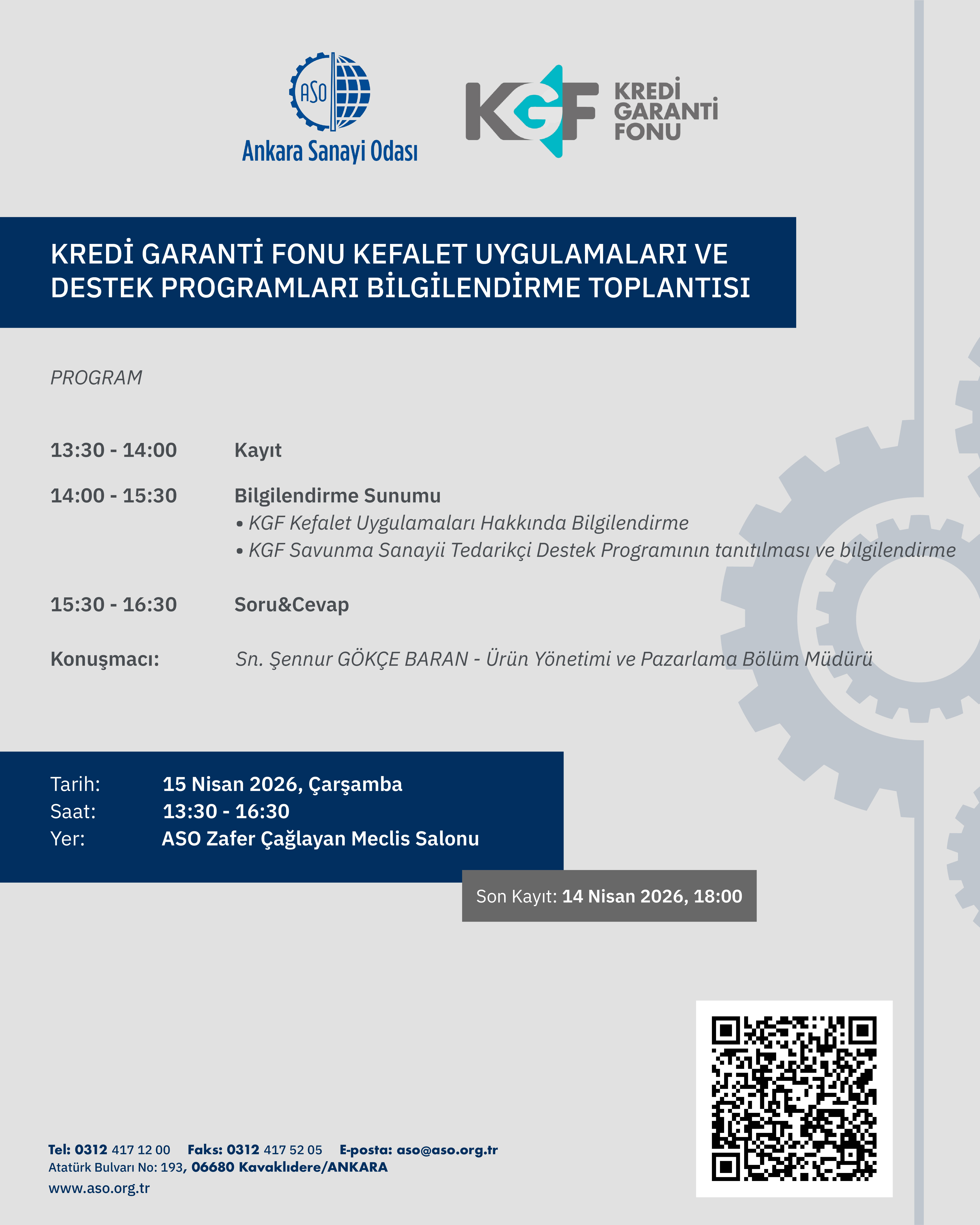 KREDİ GARANTİ FONU KEFALET UYGULAMALARI VE DESTEK PROGRAMLARI BİLGİLENDİRME TOPLANTISI