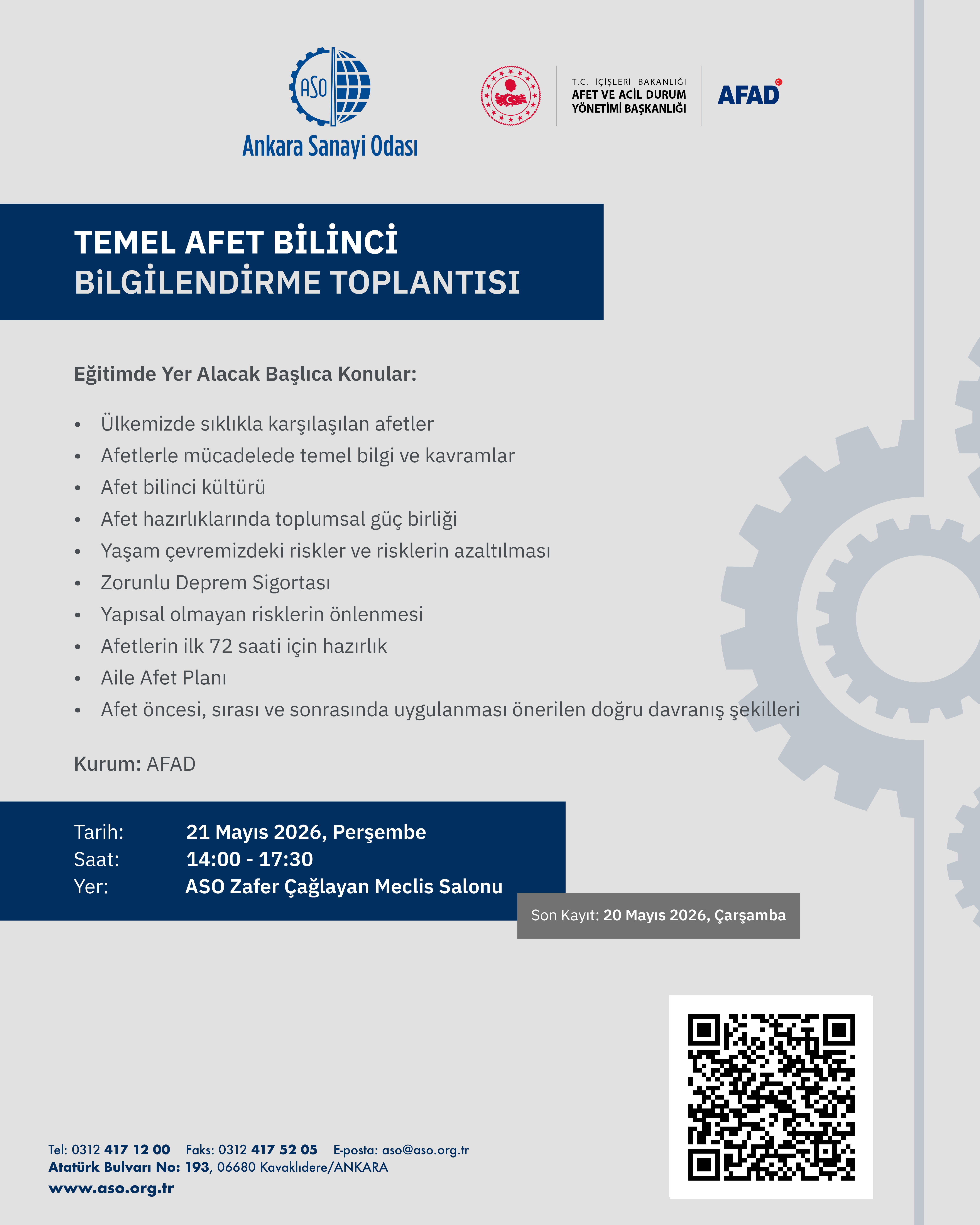 TEMEL AFET BİLİNCİ BİLGİLENDİRME TOPLANTISI