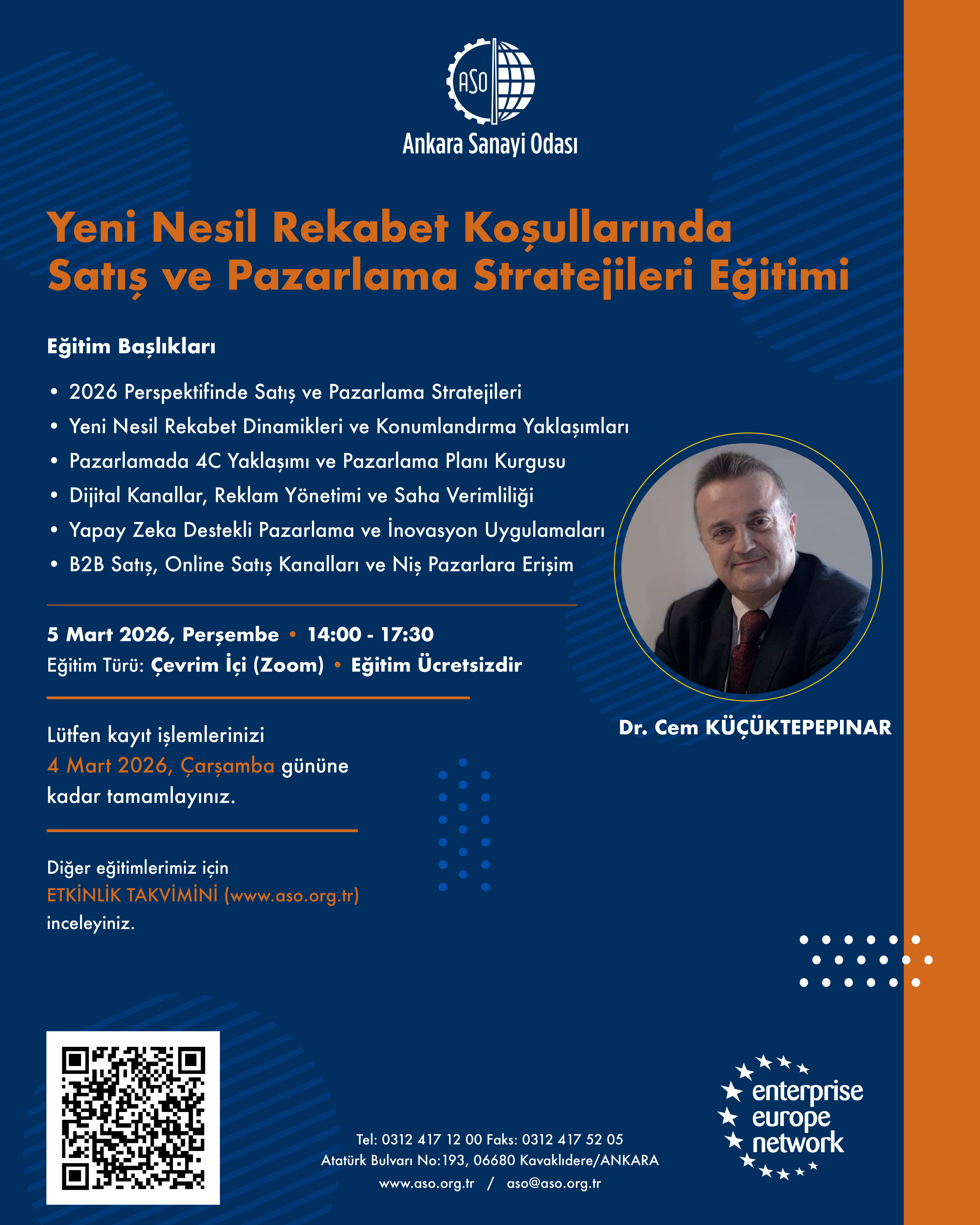 YENİ NESİL REKABET KOŞULLARINDA SATIŞ VE PAZARLAMA STRATEJİLERİ EĞİTİMİ (ÇEVRİM İÇİ)