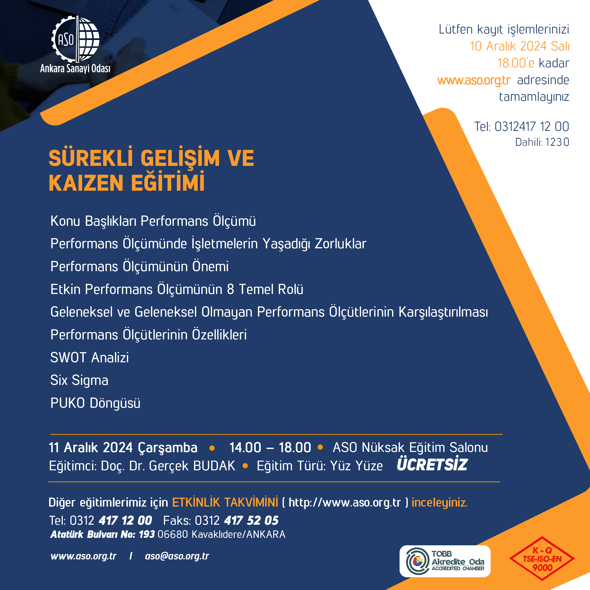 SÜREKLİ GELİŞİM VE KAIZEN EĞİTİMİ