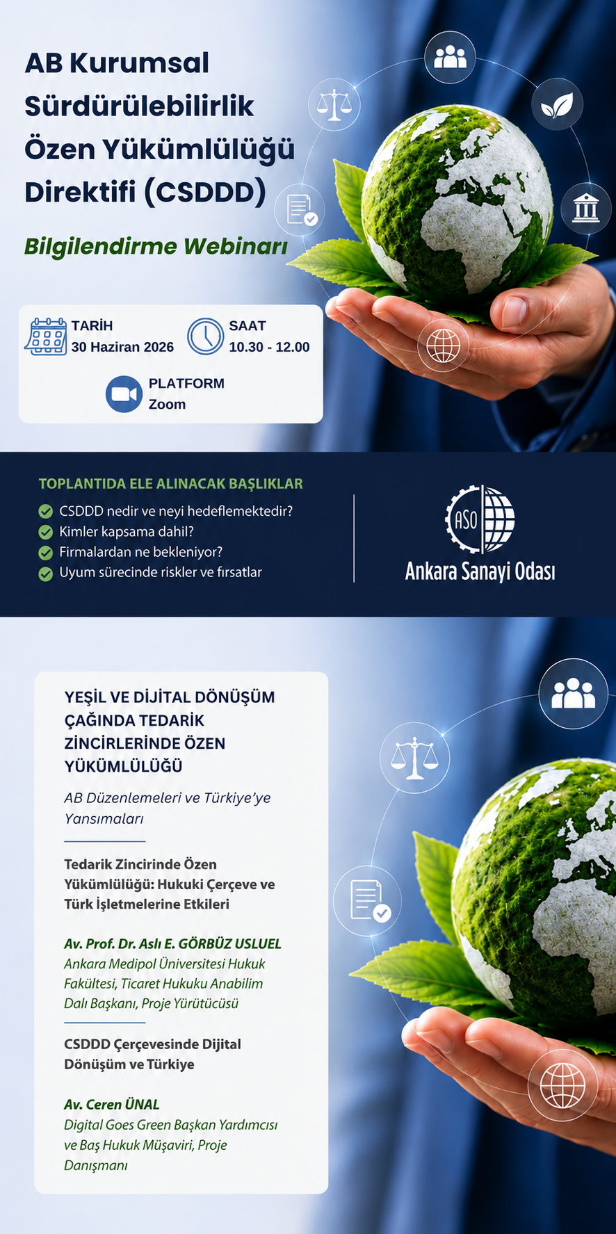 YEŞİL VE DİJİTAL DÖNÜŞÜM ÇAĞINDA TEDARİK ZİNCİRLERİNDE ÖZEN YÜKÜMLÜLÜĞÜ WEBİNARI